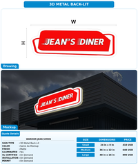CUSTOM MOCKUP SIGN FOR Warrier Jean Simon