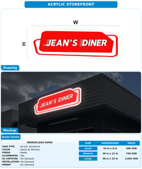CUSTOM MOCKUP SIGN FOR Warrier Jean Simon
