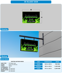 CUSTOM MOCKUP SIGN FOR Ashton Gaither Wood