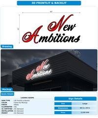 CUSTOM MOCKUP SIGN FOR Lazenia Adams