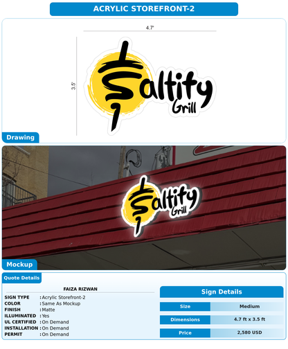CUSTOM MOCKUP SIGN FOR Faiza Rizwan