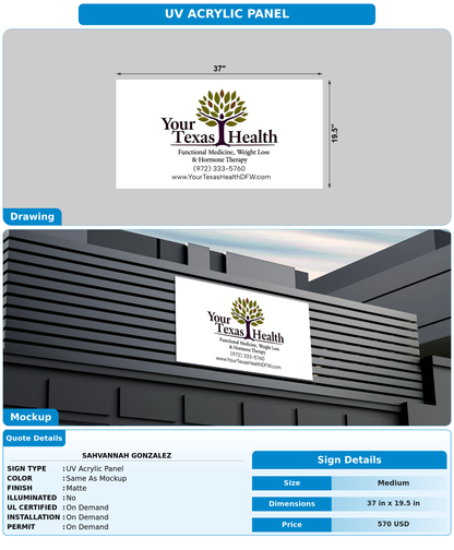 CUSTOM MOCKUP SIGN FOR Sahvannah Gonzalez