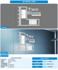 CUSTOM MOCKUP SIGN FOR Juan Carlos Duque