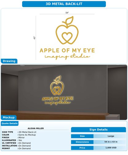CUSTOM MOCKUP SIGN FOR Alisha Miller