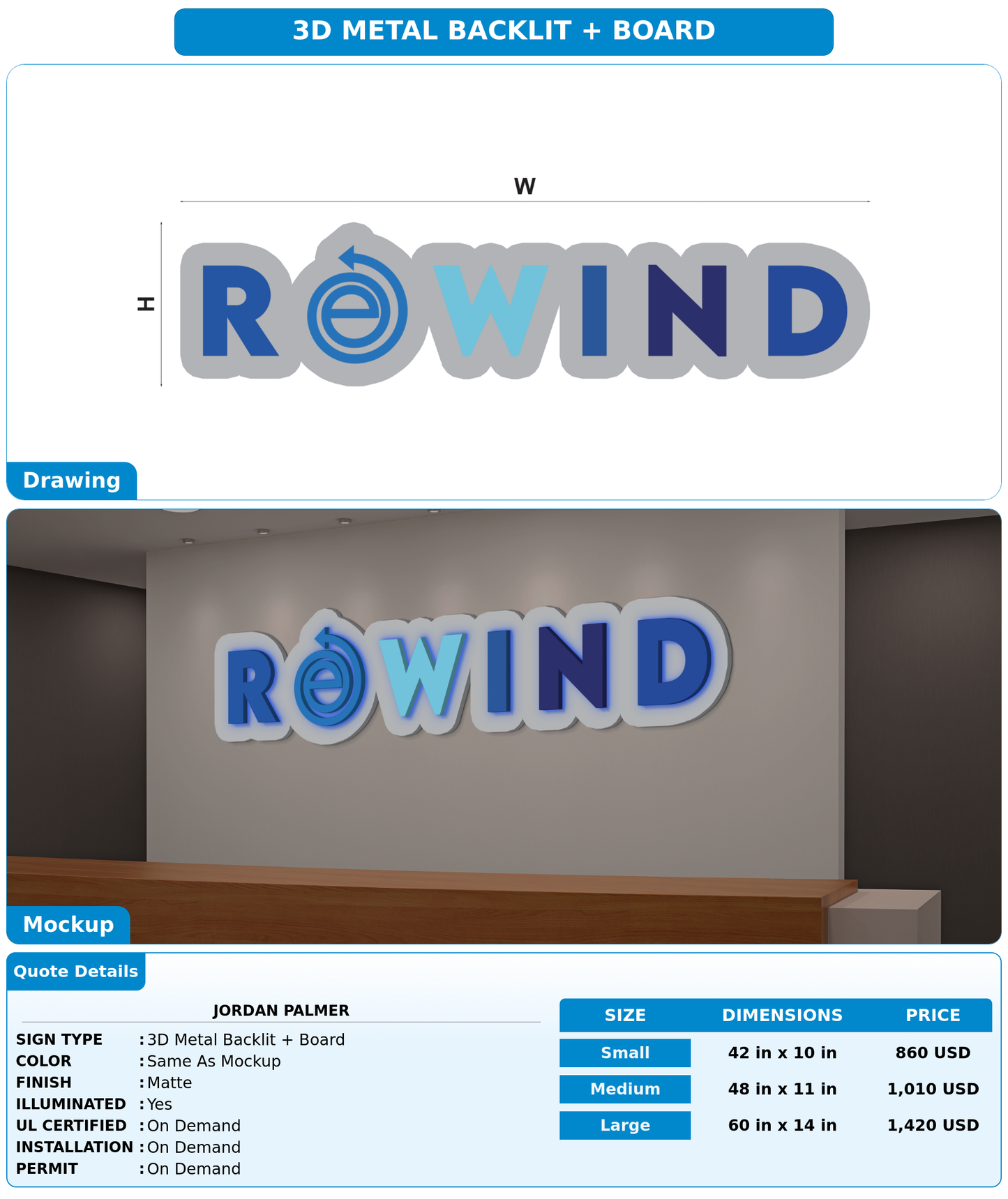 CUSTOM MOCKUP SIGN FOR Jordan Palmer