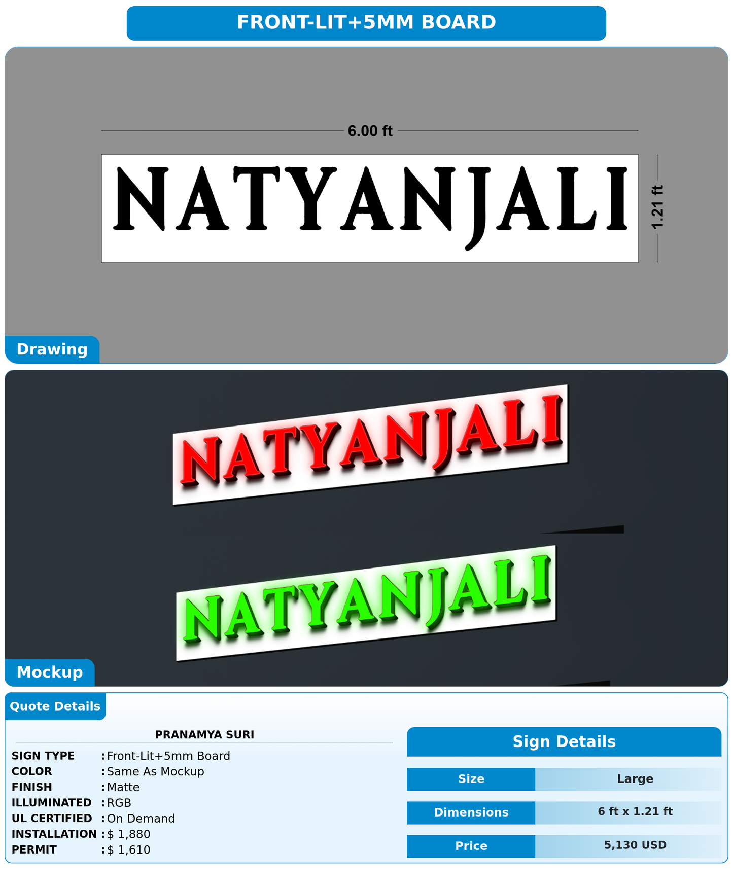 CUSTOM MOCKUP SIGN FOR Pranamya suri