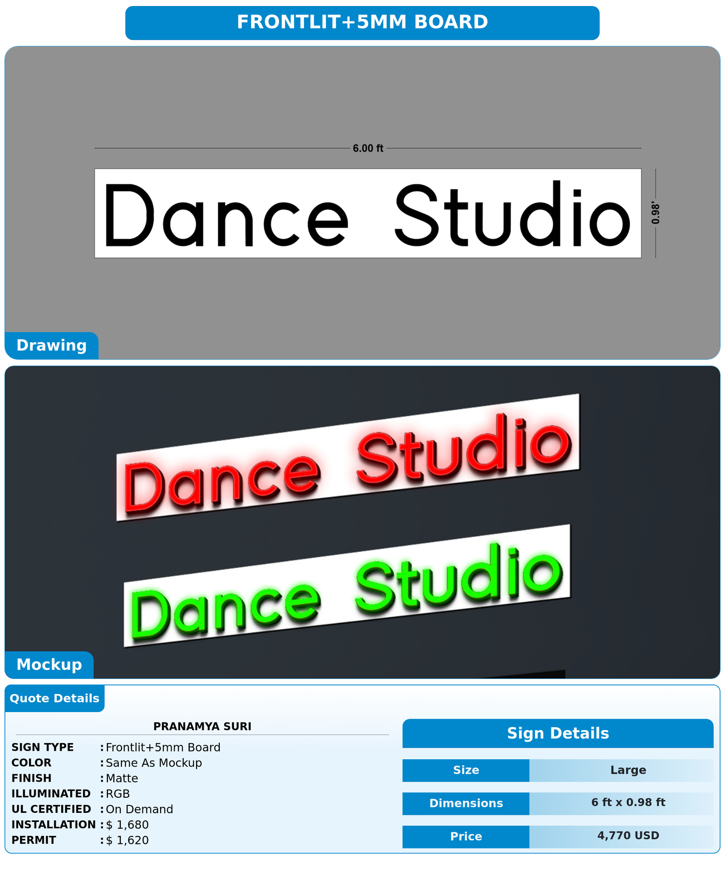 CUSTOM MOCKUP SIGN FOR Pranamya suri