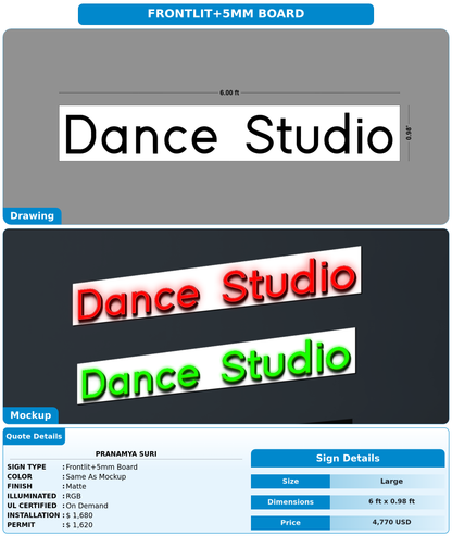 CUSTOM MOCKUP SIGN FOR Pranamya suri