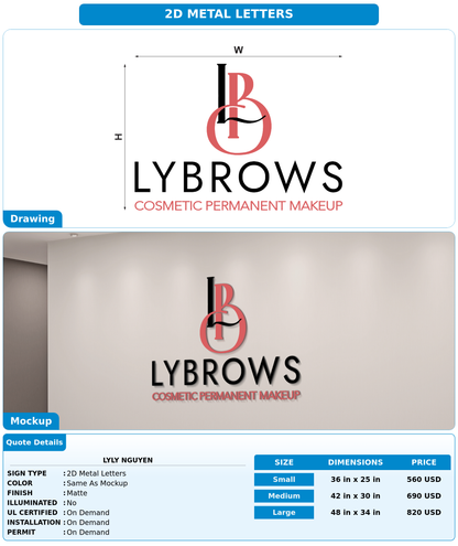 CUSTOM MOCKUP SIGN FOR LYLY NGUYEN