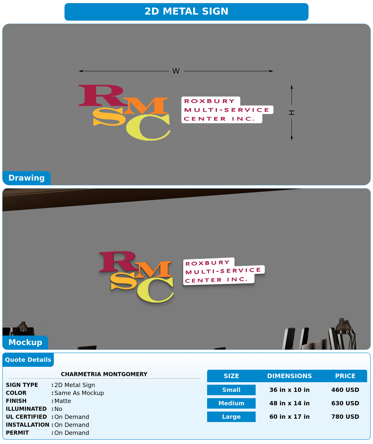CUSTOM MOCKUP SIGN FOR Charmetria Montgomery