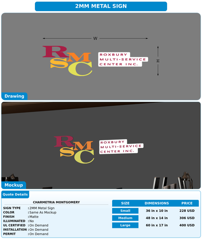 CUSTOM MOCKUP SIGN FOR Charmetria Montgomery