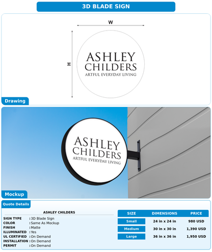CUSTOM MOCKUP SIGN FOR Ashley Childers