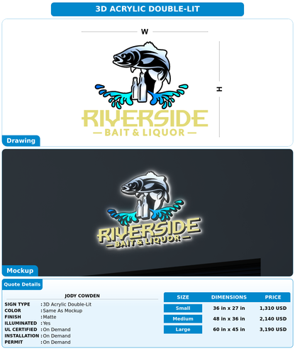 CUSTOM MOCKUP SIGN FOR Jody Cowden