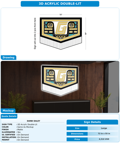 CUSTOM MOCKUP SIGN FOR Darbi Daley