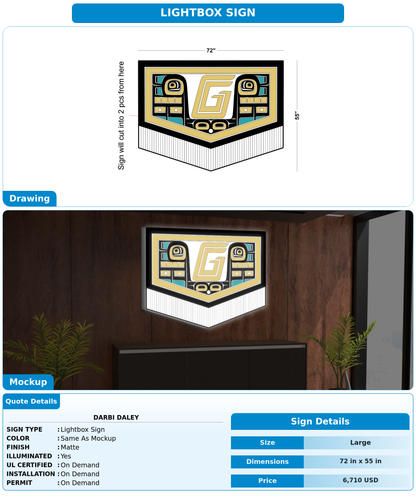 CUSTOM MOCKUP SIGN FOR Darbi Daley