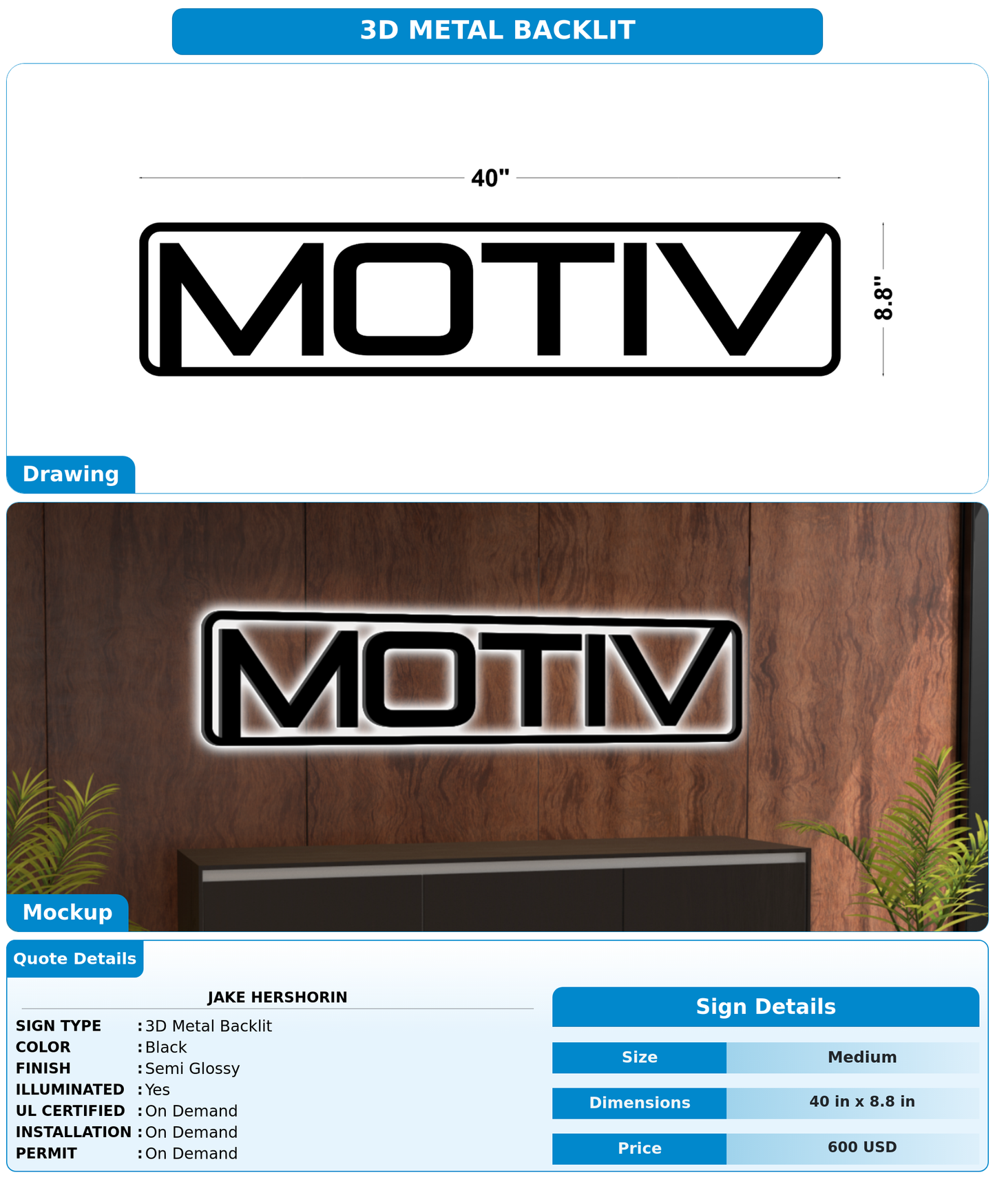 CUSTOM MOCKUP SIGN FOR Jake Hershorin