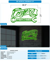 CUSTOM MOCKUP SIGN FOR Shannon Conger