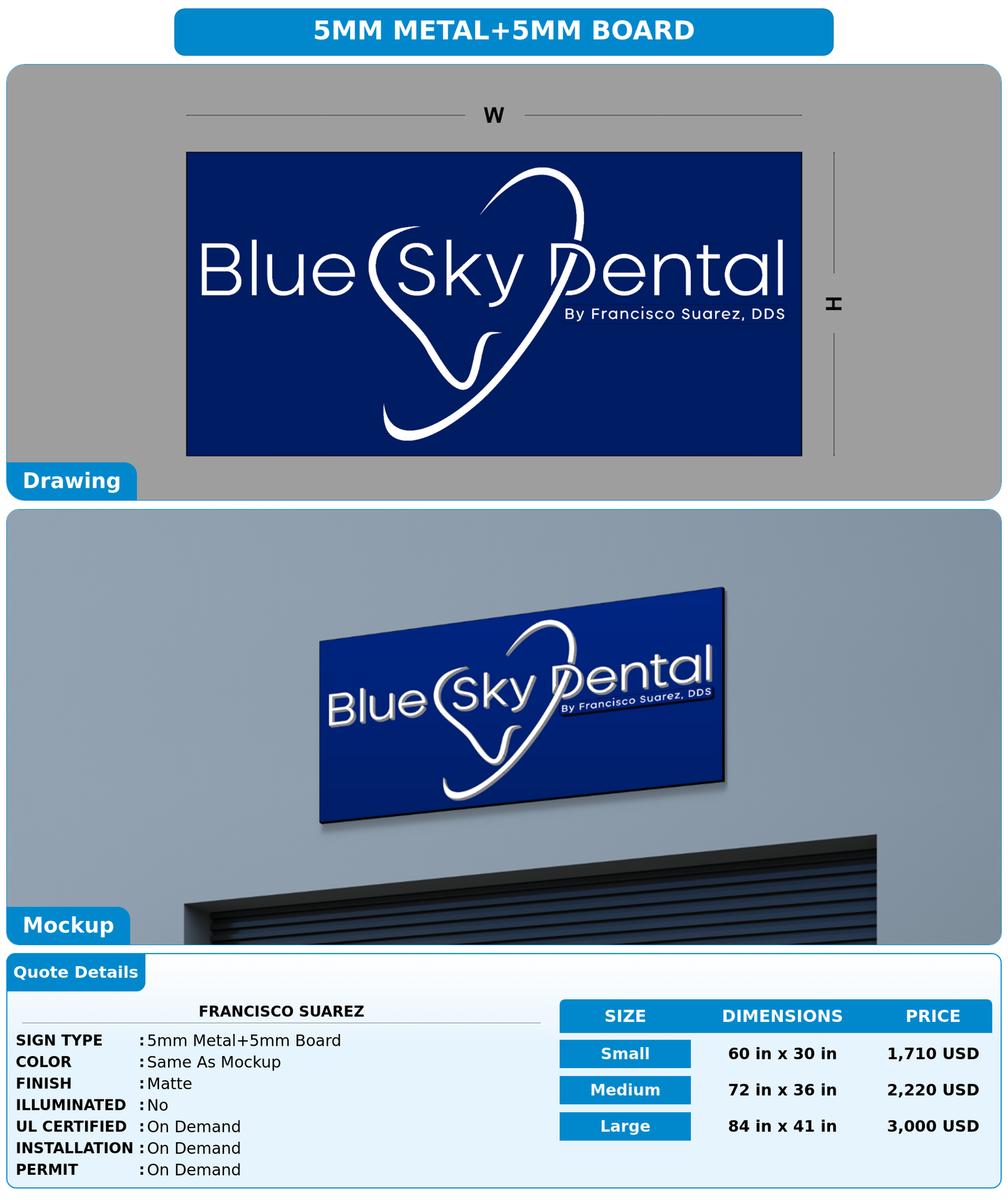CUSTOM MOCKUP SIGN FOR Francisco Suarez