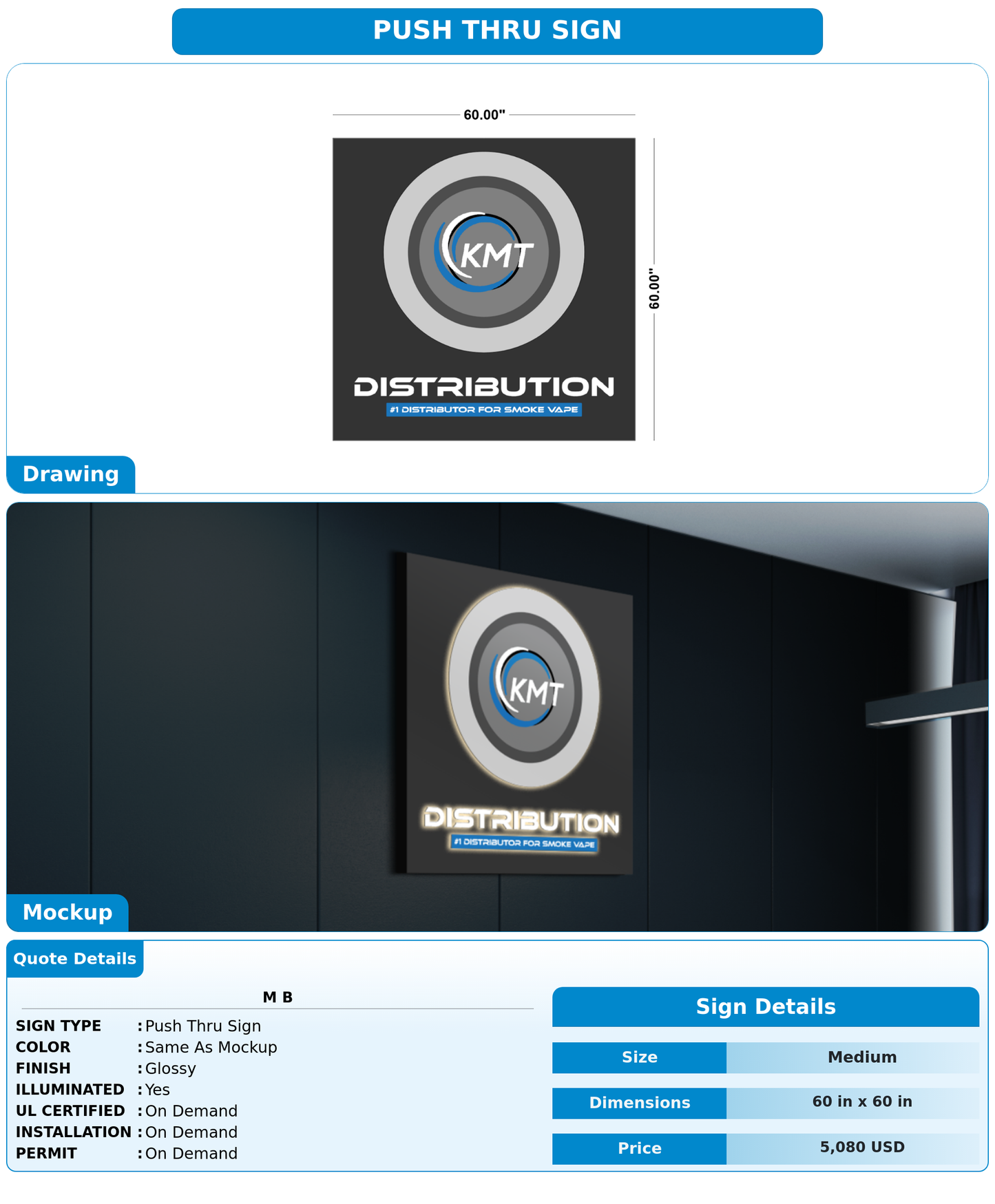 CUSTOM MOCKUP SIGN FOR M B