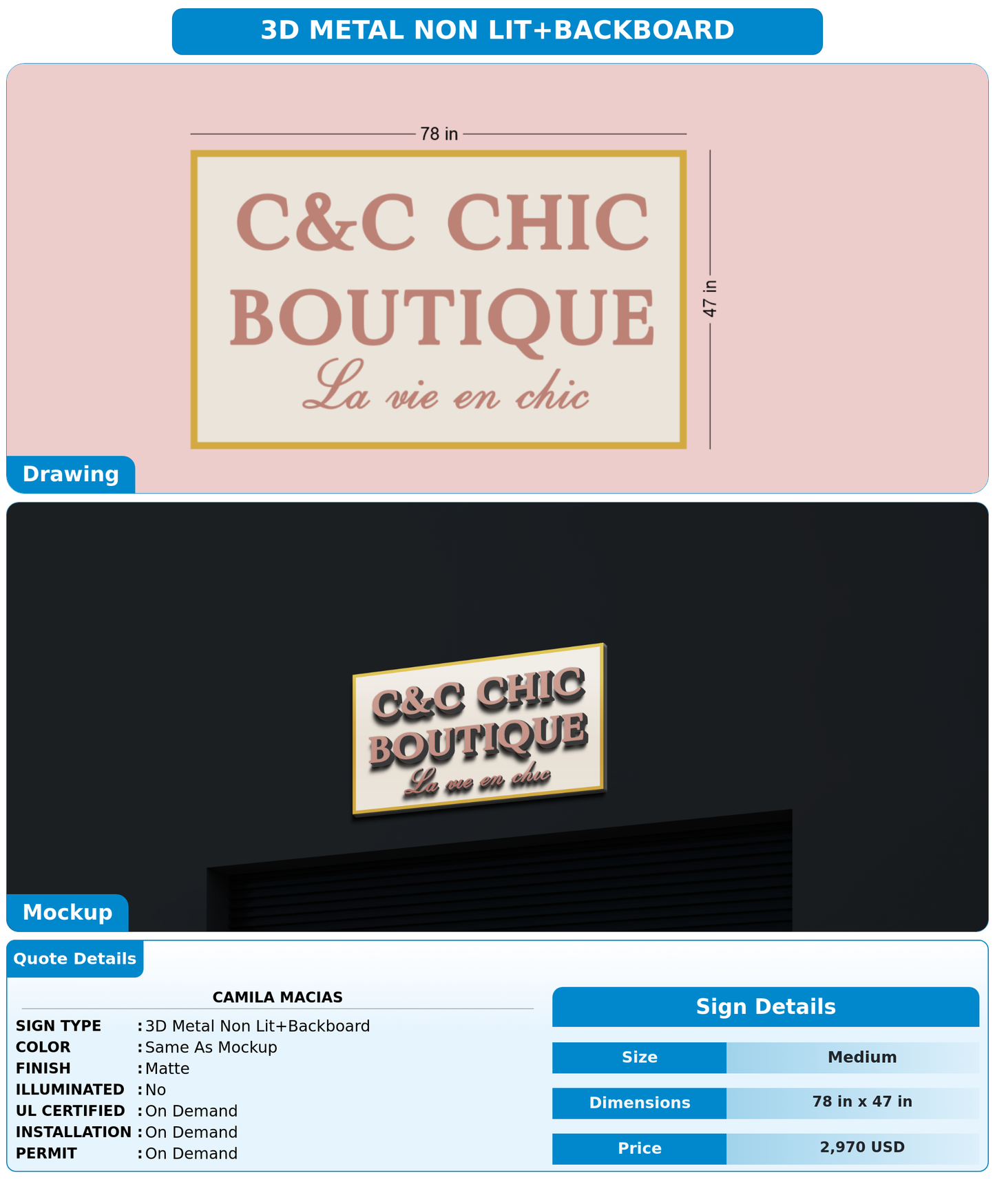 CUSTOM MOCKUP SIGN FOR Camila Macias