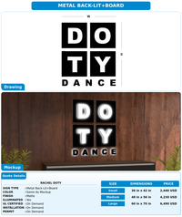 CUSTOM MOCKUP SIGN FOR rachel doty