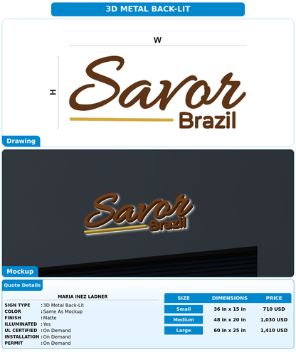 CUSTOM MOCKUP SIGN FOR Maria inez Ladner