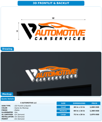 CUSTOM MOCKUP SIGN FOR V Automotive LLC