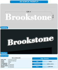 CUSTOM MOCKUP SIGN FOR Bella Jewellers