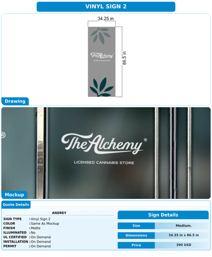 CUSTOM MOCKUP SIGN FOR Andrey