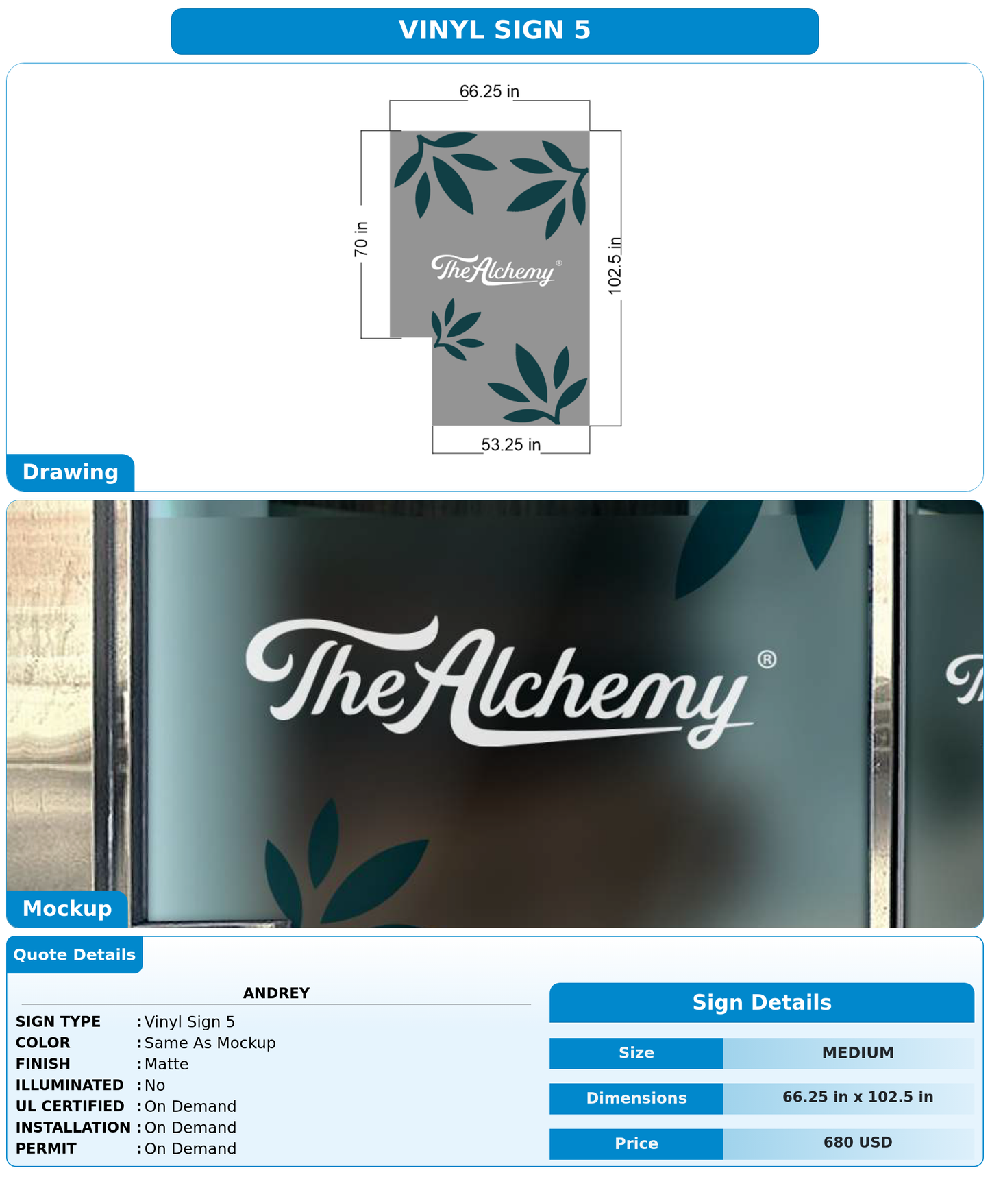CUSTOM MOCKUP SIGN FOR Andrey