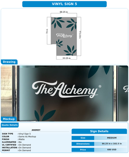 CUSTOM MOCKUP SIGN FOR Andrey