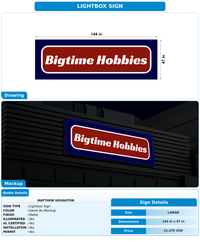 CUSTOM MOCKUP SIGN FOR Matthew Houghton