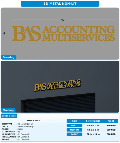 CUSTOM MOCKUP SIGN FOR Beira Ramos