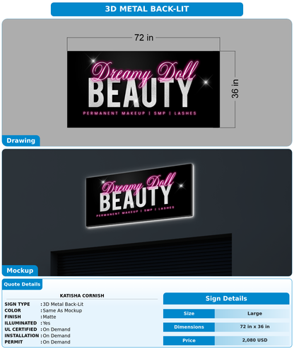 CUSTOM MOCKUP SIGN FOR Katisha Cornish