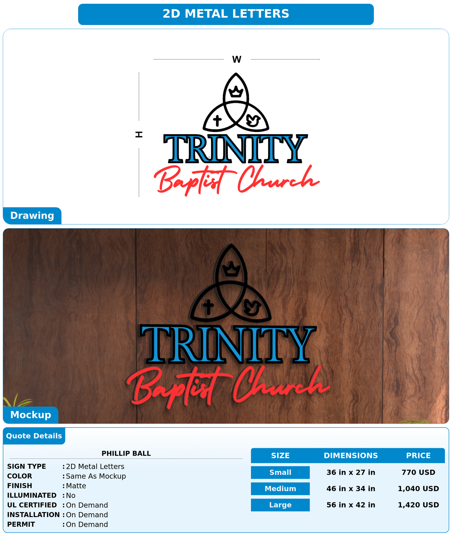 CUSTOM MOCKUP SIGN FOR Phillip Ball