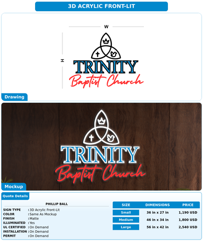 CUSTOM MOCKUP SIGN FOR Phillip Ball