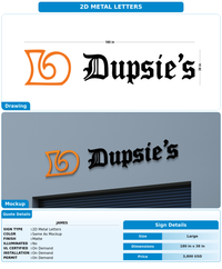 CUSTOM MOCKUP SIGN FOR James