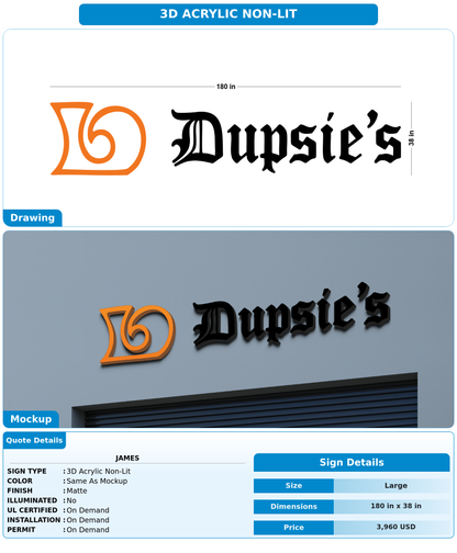 CUSTOM MOCKUP SIGN FOR James