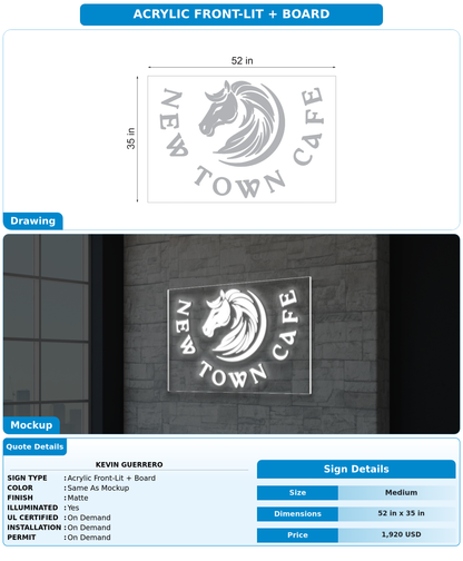 CUSTOM MOCKUP SIGN FOR KEVIN GUERRERO