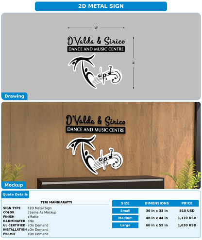 CUSTOM MOCKUP SIGN FOR Teri Mangiaratti