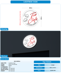 CUSTOM MOCKUP SIGN FOR Sas skerla
