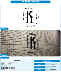 CUSTOM MOCKUP SIGN FOR Kunal Patel