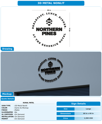 CUSTOM MOCKUP SIGN FOR Kunal Patel