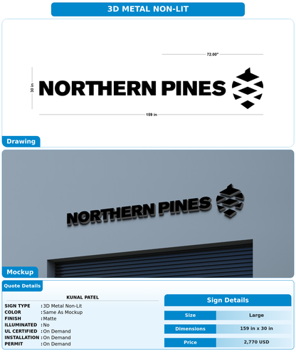 CUSTOM MOCKUP SIGN FOR Kunal Patel