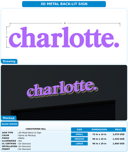 CUSTOM MOCKUP SIGN FOR Christopher Hill