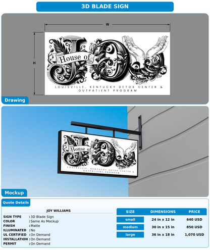 CUSTOM MOCKUP SIGN FOR Joy Williams