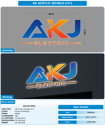 CUSTOM MOCKUP SIGN FOR Aayush Patel