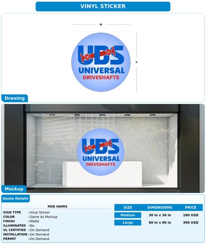 CUSTOM MOCKUP SIGN FOR Moe Hamis
