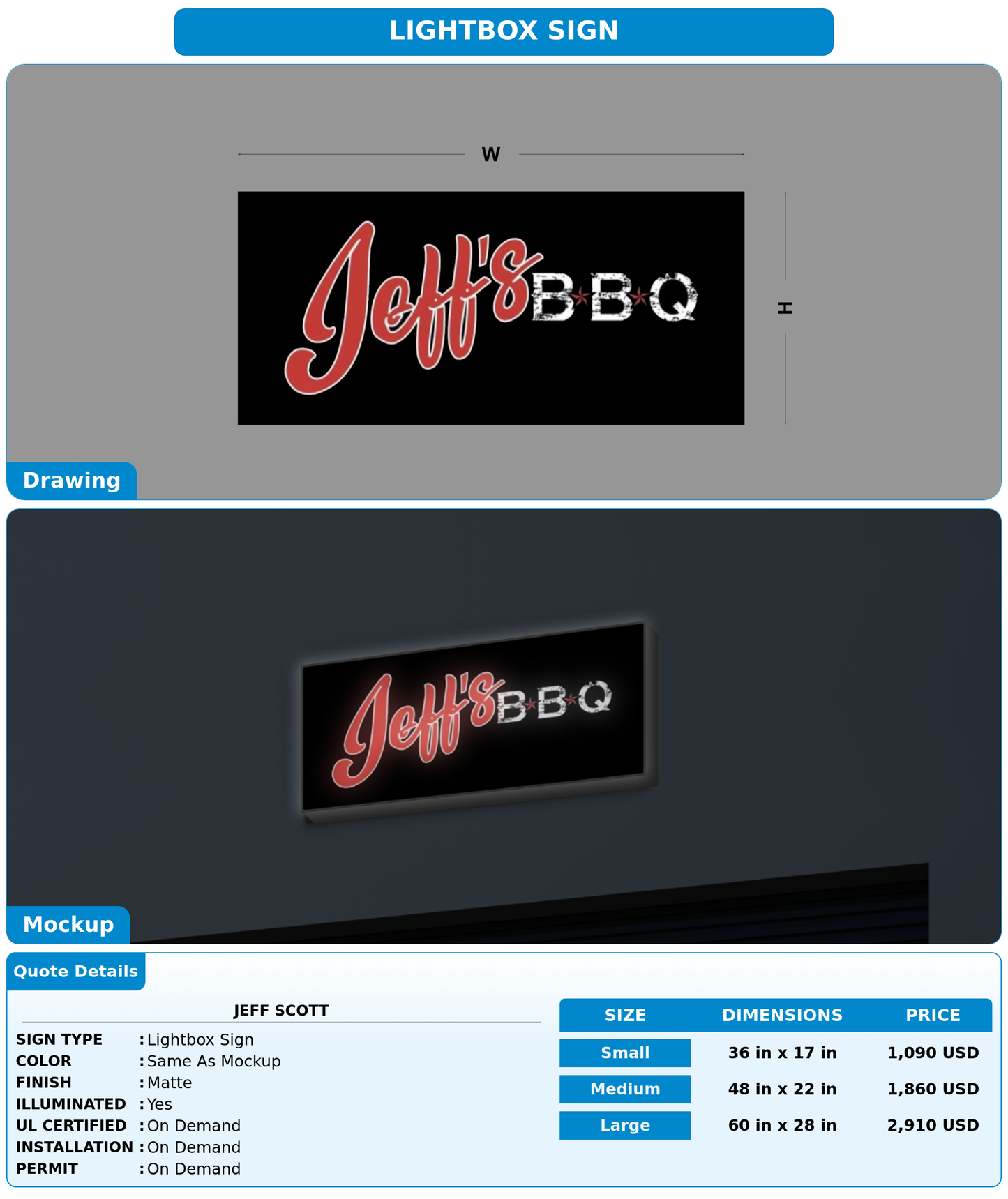 CUSTOM MOCKUP SIGN FOR Jeff Scott