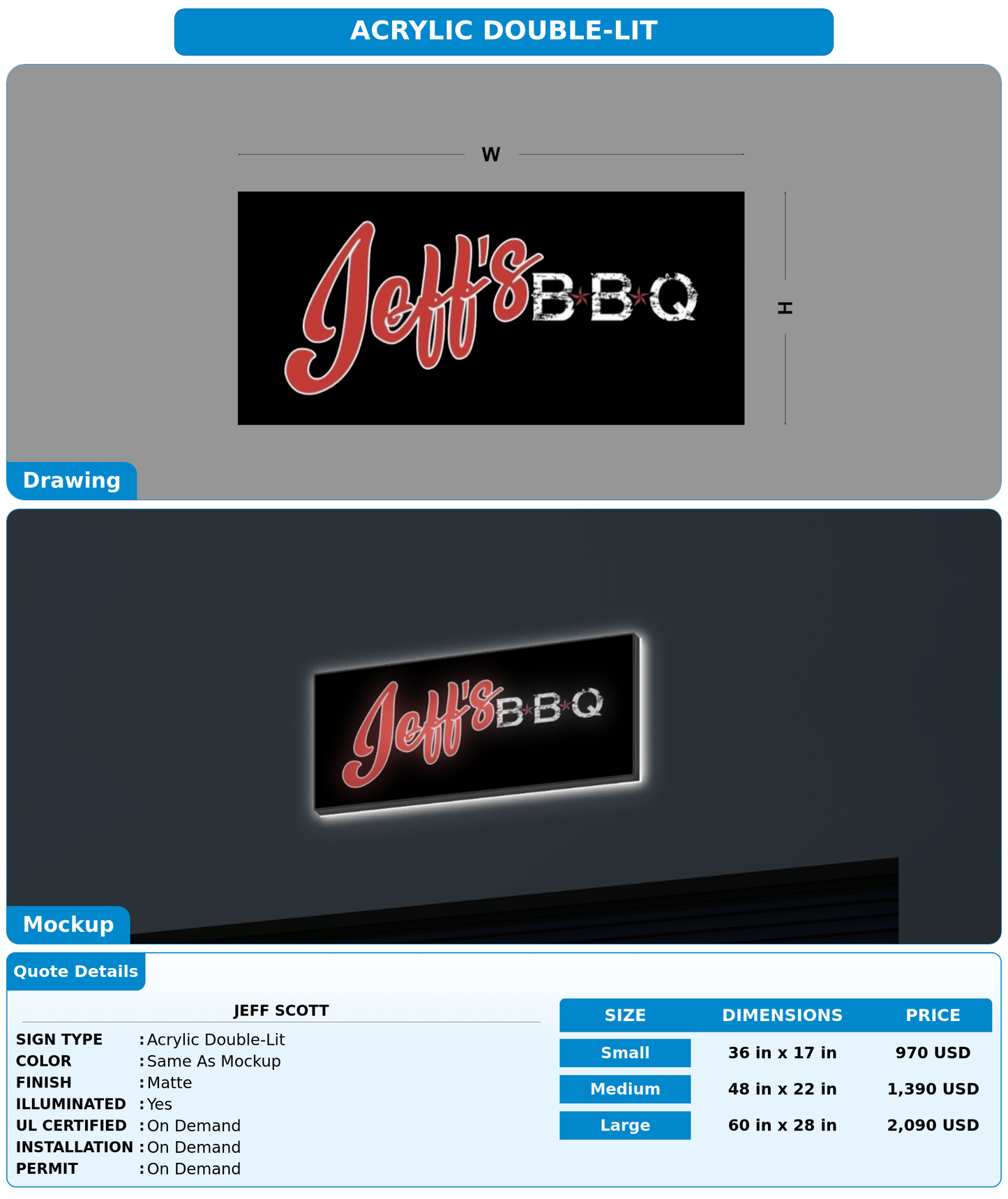 CUSTOM MOCKUP SIGN FOR Jeff Scott